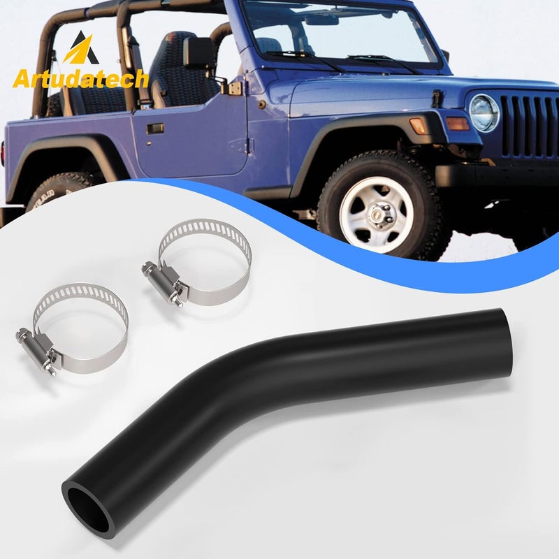 Artudatech Fuel Tank Filler Hose With 2PCS Clamps for Jeep TJ Wrangler 2003-2006 - Image 3